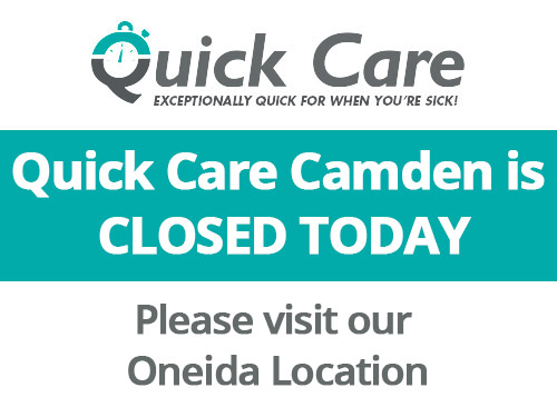 Quick Care Camden Will Be Closed Today